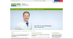Desktop Screenshot of anaesthesie.ukaachen.de